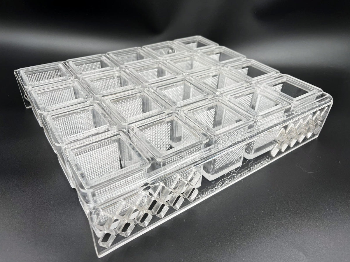 Zebrafish specimen cup holder tray