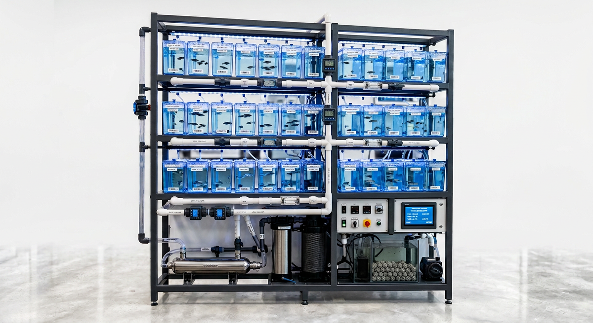 Modular aquatic life support rack