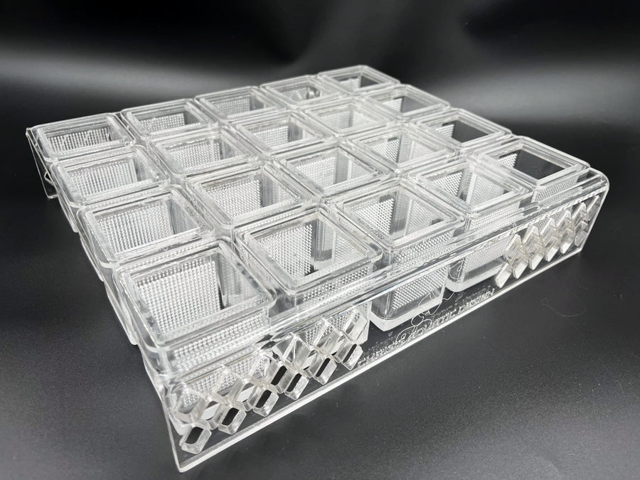 Zebrafish specimen cup holder tray