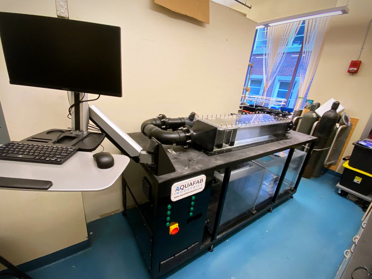 Aquafab respirometry system installed in a research lab